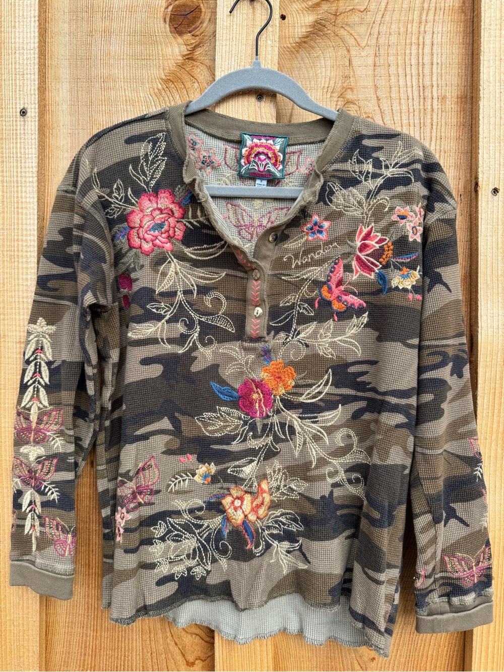 Johnny Was Camo thermal Sz S